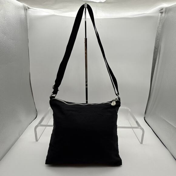 Baggallini Comrade Purse Black 3 Zip Adjustable Crossbody Bag Travel - Picture 10 of 16